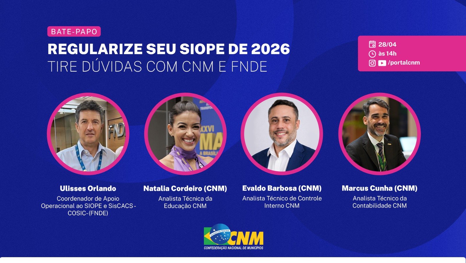 CNM realiza live com o FNDE para orientar regularização de Municípios negativados no Cauc. Participe!